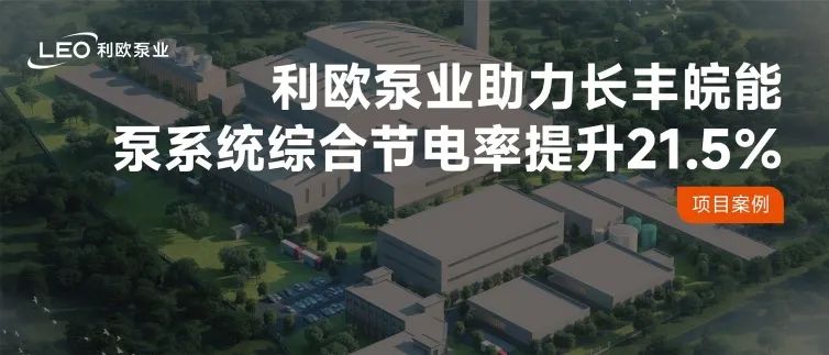 泵系統(tǒng)綜合節(jié)電率提升21.5％！利歐泵業(yè)助力國企長豐皖能實現能效躍升